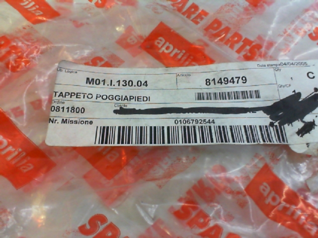 TAPPETO POGGIAPIEDI DX ATLANTIC 500 APRILIA 8149479 - immagine 3