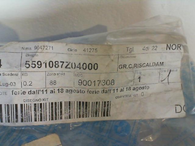 GR.C.RISCALDAM PORTER PIAGGIO 5591087Z04000 - immagine 2