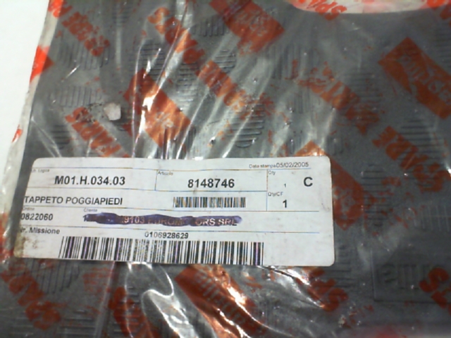 TAPPETO POGGIAPIEDI GRIGIO SCARABEO APRILIA AP8148746 - immagine 2