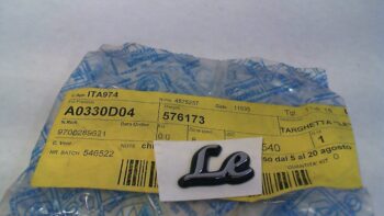 TARGHETTA "LE" LIBERTY PIAGGIO 576173
