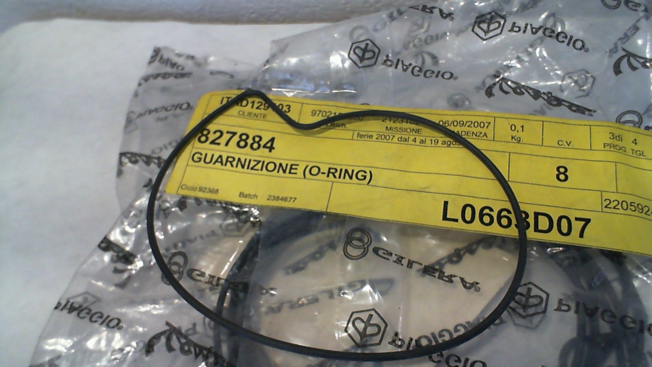 GUARNIZIONE (O-RING) POMPA ACQUA BEVERLY PIAGGIO 827884