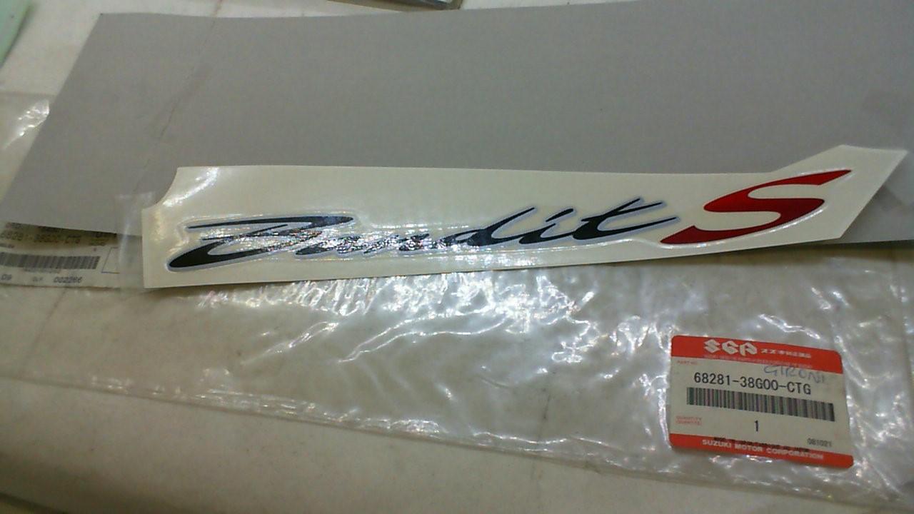 ADESIVO EMBLEMA SX BANDIT SUZUKI 68281-38G01-CTG EX 68281-38G00-CTG