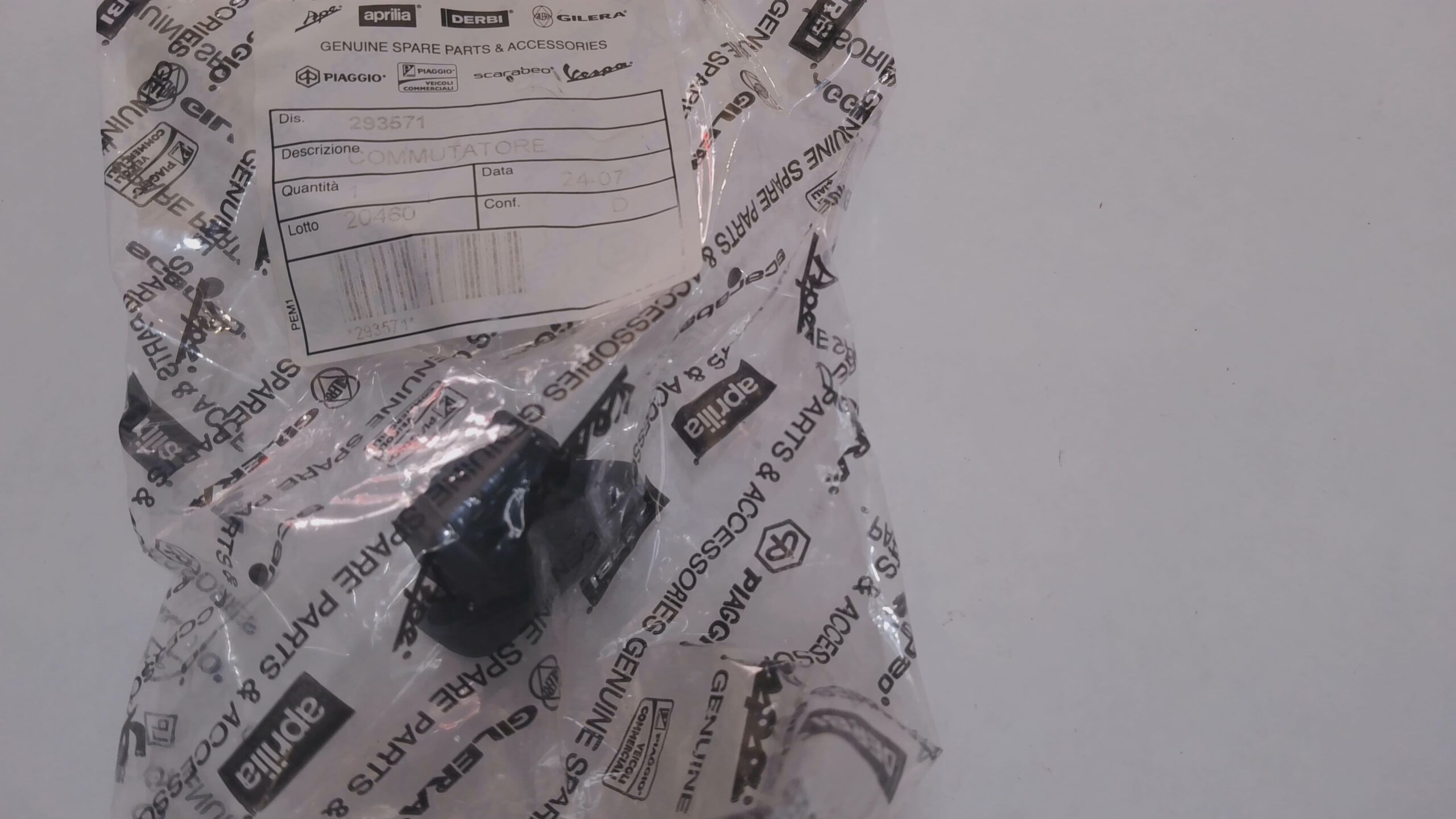 COMMUTATORE LUCI VESPA ET4 ET2 LIBERTY SFERA PIAGGIO 293571 - immagine 4