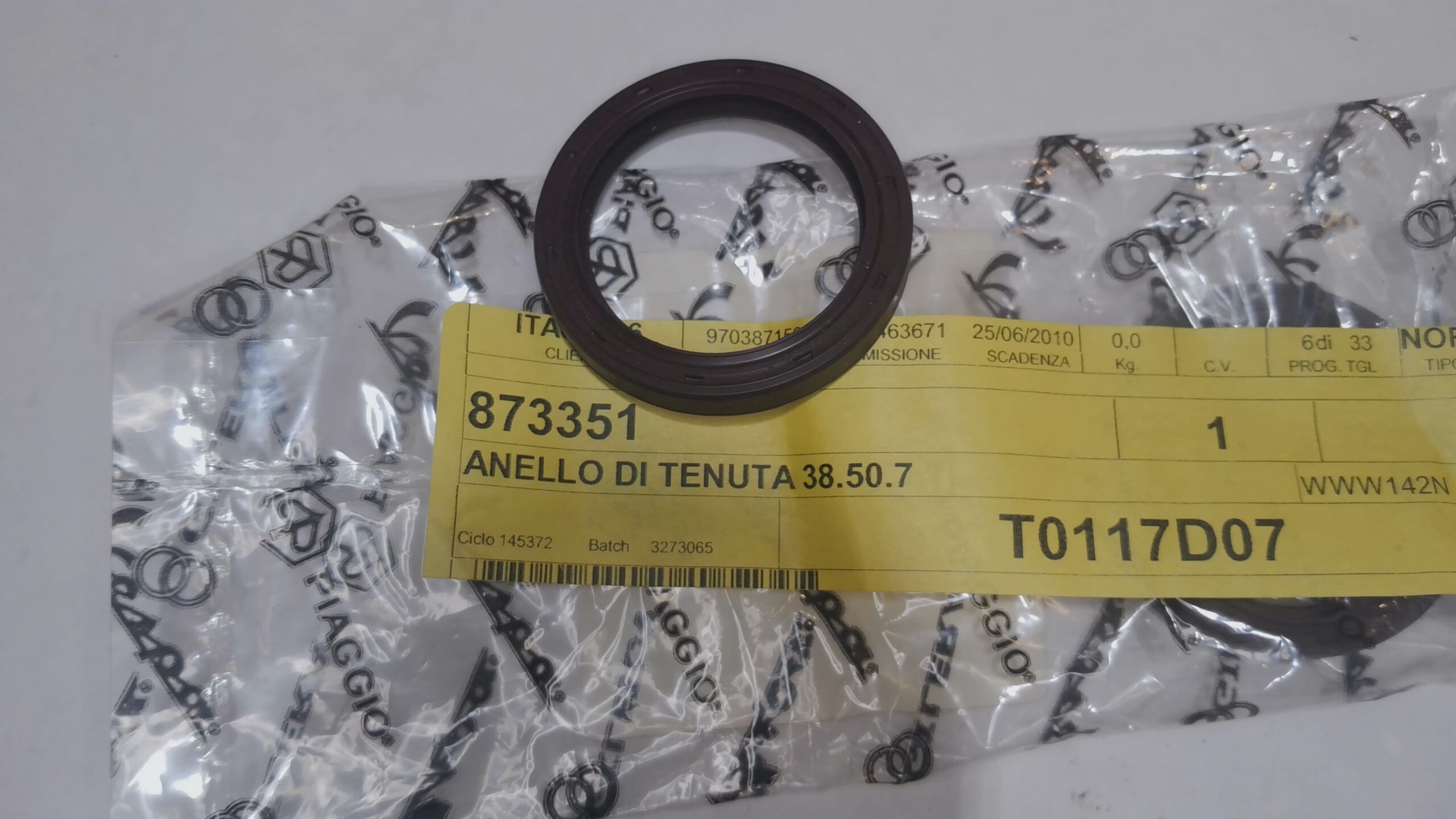 ANELLO TENUTA 38X50X7 BEVERLY VESPA APRILIA GILERA PIAGGIO 829201 83082R 873351 - immagine 5
