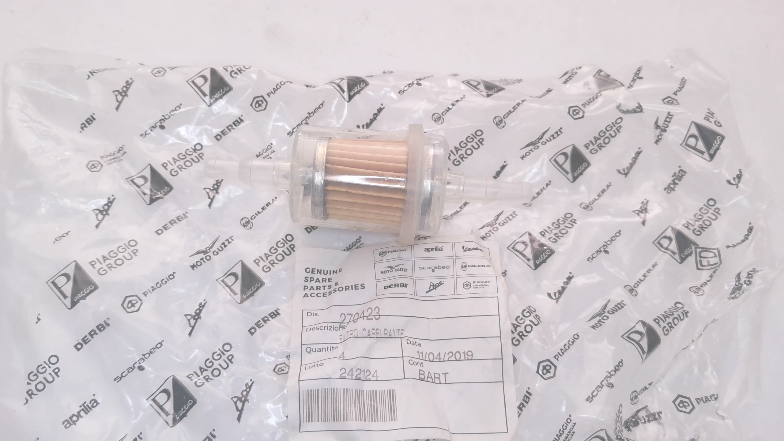 FILTRO CARBURANTE PIAGGIO 270423
