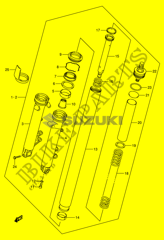 RONDELLA FORCELLA BANDIT SUZUKI 51192-06C00-000 - immagine 2