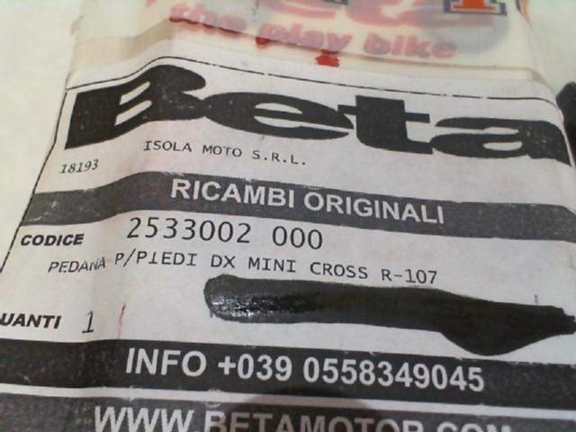 PEDANA P/PIEDI DX BETA MINI CROSS R-107 - immagine 6