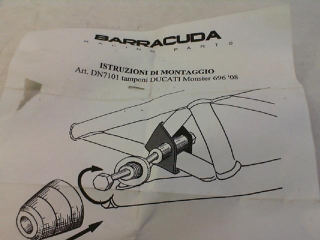 KIT TAMPONI PARATELAIO DUCATI MONSTER 696-796 BARRACUDA - immagine 4