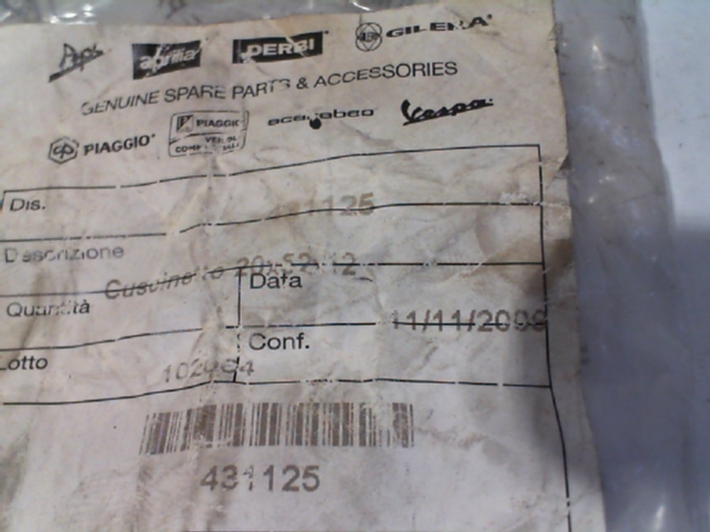 CUSCINETTO ALBERO MOTORE 20*52*12 PIAGGIO 431125 - immagine 3