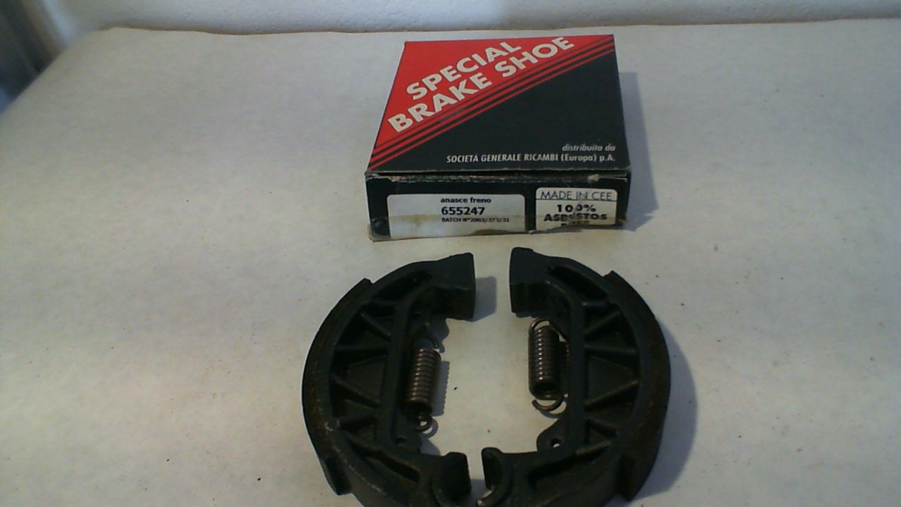 655247 GANASCE CEPPI FRENO POSTERIORE SPECIALBRAKESHOE PIAGGIO Typhoon X-R 50CC SFERA NRG ZIP
