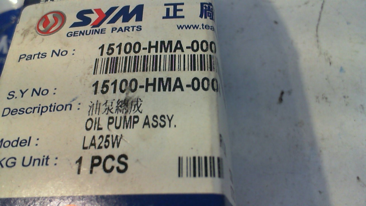POMPA OLIO GTS SYM 15100-HMA-000 - immagine 2