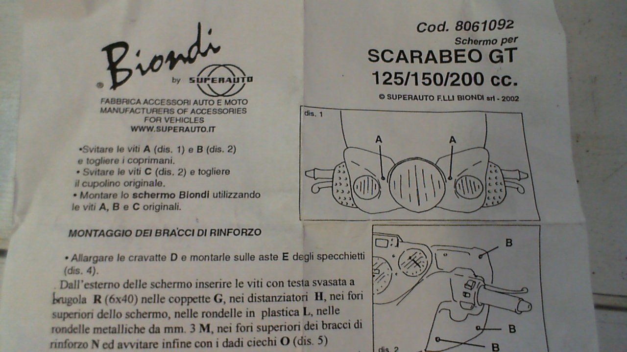 STAFFE ATTACCO BIONDI 8061092 PER SCARABEO - immagine 3