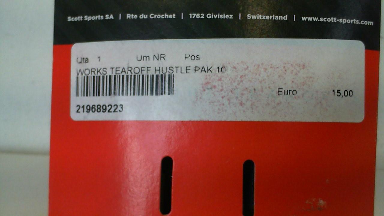 Scott HUSTLE Works Tear Off 10 Pack 219689223 - immagine 2