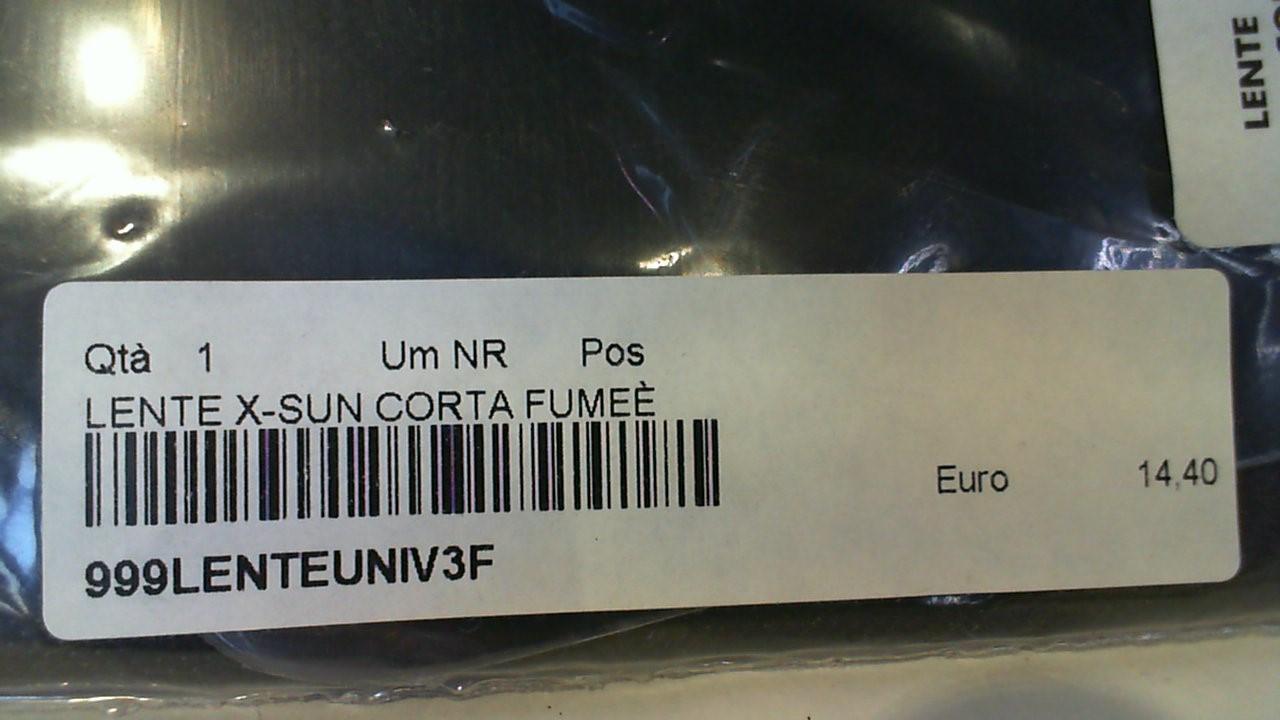 LENTE PARASOLE SGANCIO RAPIDO VISIERA CASCO CORTA FUME 999lenteuniv3f - immagine 3