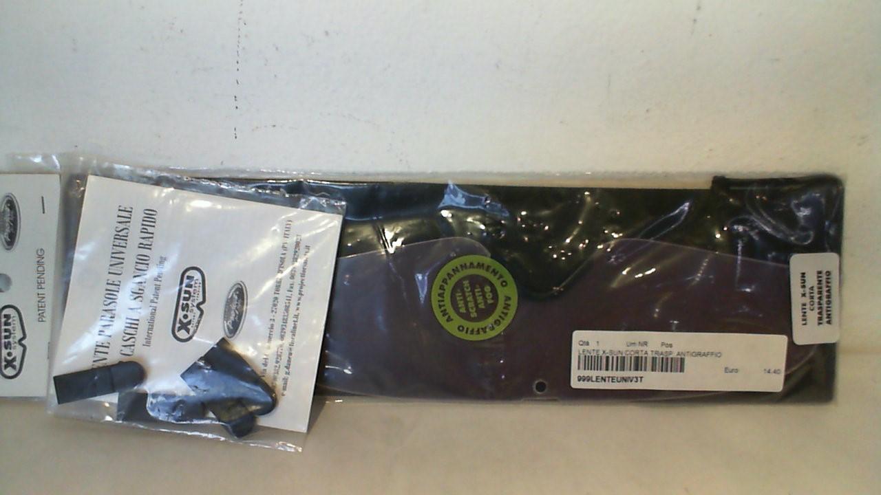 LENTE PARASOLE SGANCIO RAPIDO VISIERA CASCO CORTA TRASPARENTEE 999lenteuniv3T