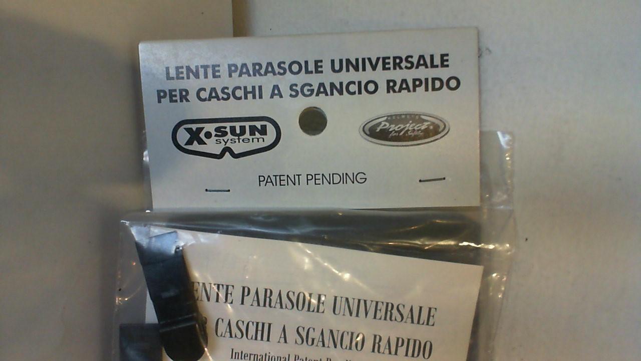 LENTE PARASOLE SGANCIO RAPIDO VISIERA CASCO CORTA TRASPARENTEE 999lenteuniv3T - immagine 4