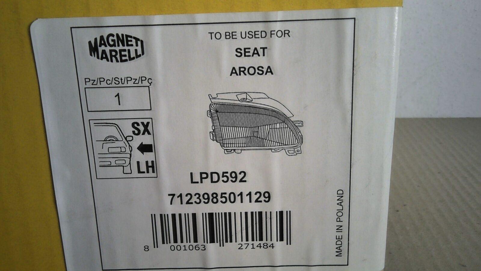 FARO ANTERIOER SX AROSA SEAT MAGNETI MARELLI LPD592 - immagine 2