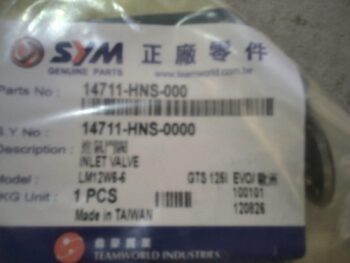 VALVOLA APRIRAZIONE SYM 14711HNS000