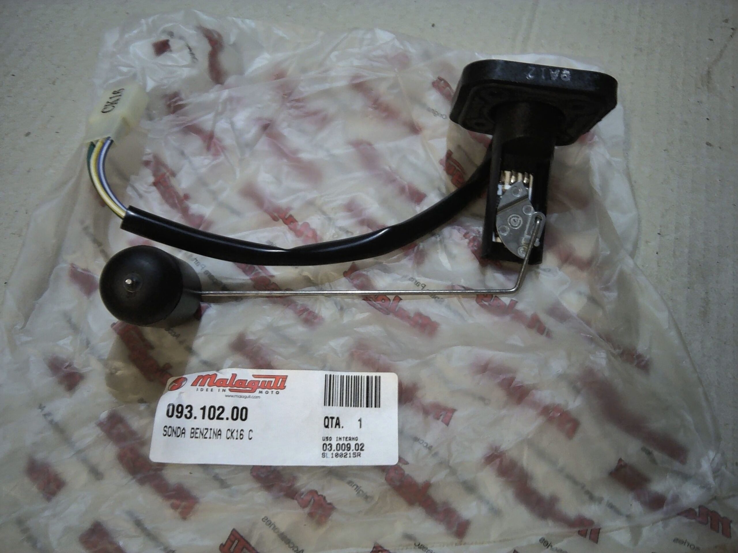 SONDA LIVELLO BENZINA CK16 C MALAGUTI 093.102.00