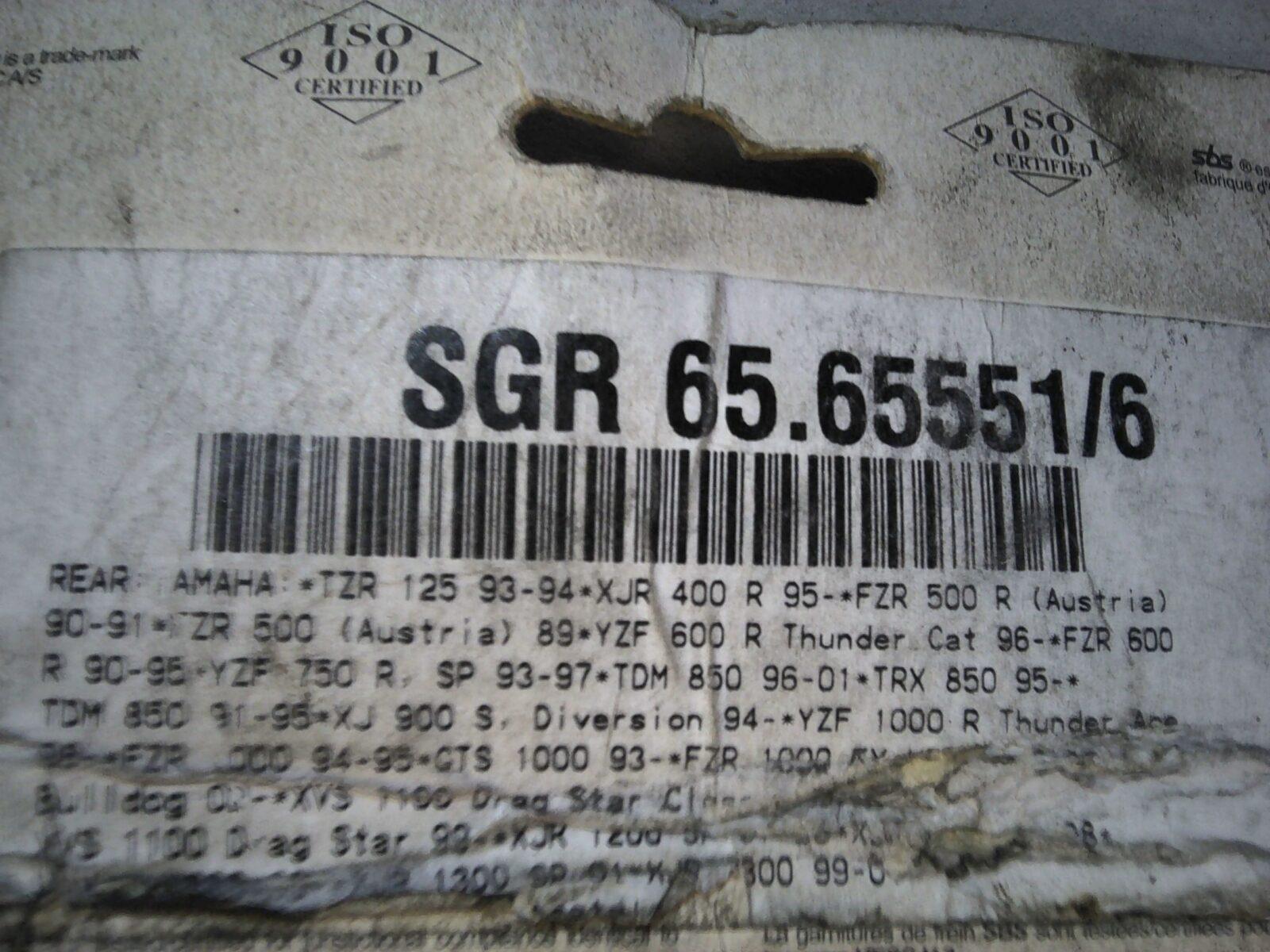 PASTIGLIE FRENO POSTERIORI SBS 555LF - immagine 2