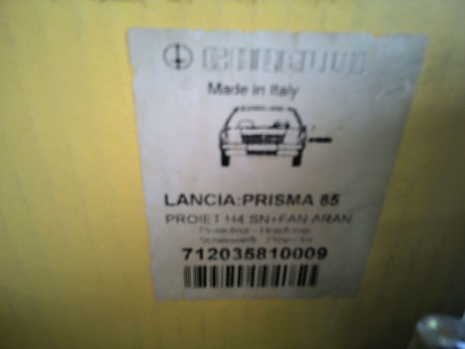 FARO ANTERIORE SINISTRO LANCIA PRISMA 85 MAGNETI MARELLI 712035810009 - immagine 4