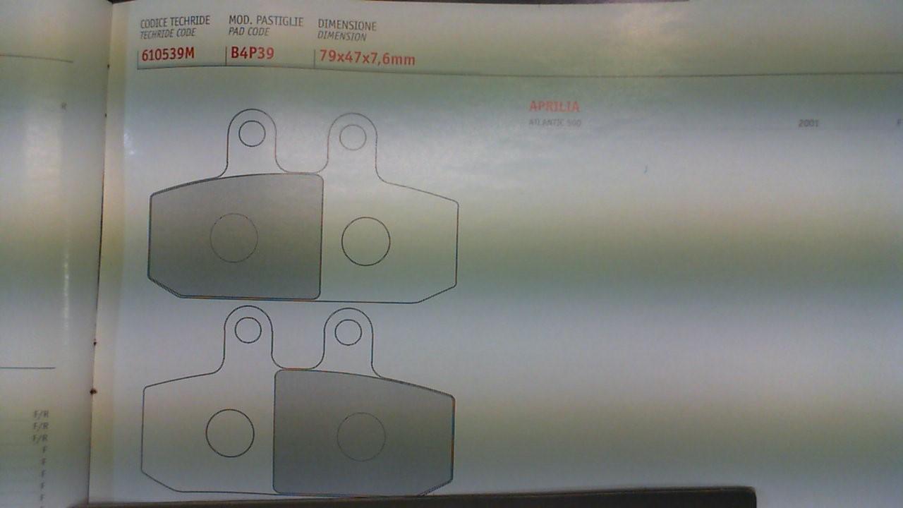 PASTIGLIE FRENO APRILIA TECH RIDE 610539M - immagine 3