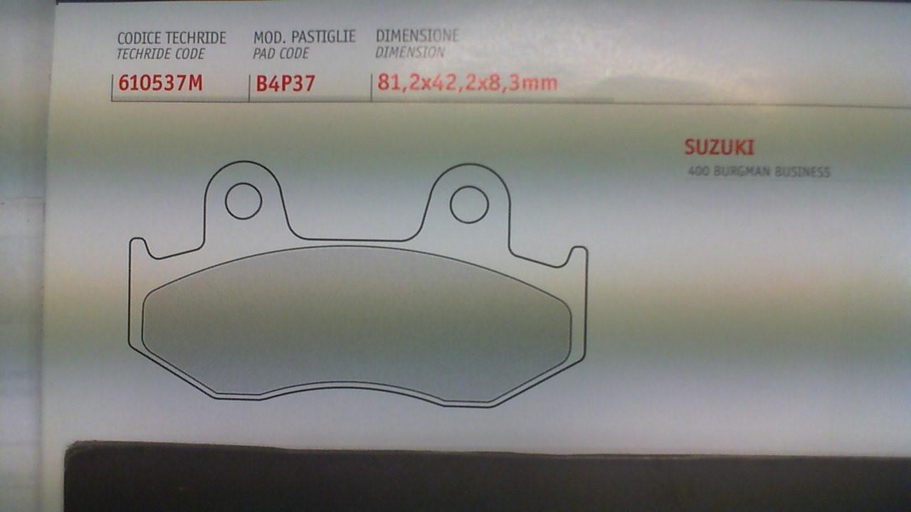 PASTIGLIE FRENO SUZUKI 610537M - immagine 3