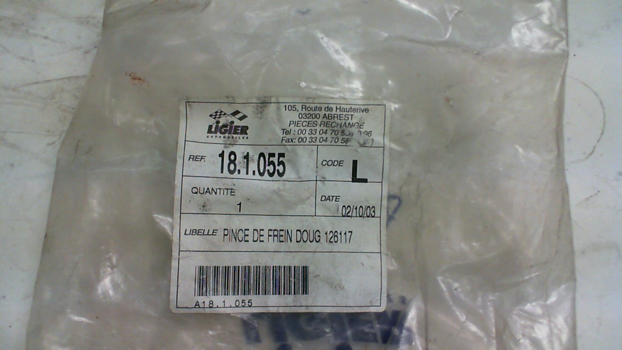 PINZA FRENO ANTERIORE LIGIER 162 AMBRA 18.1.055L - immagine 4