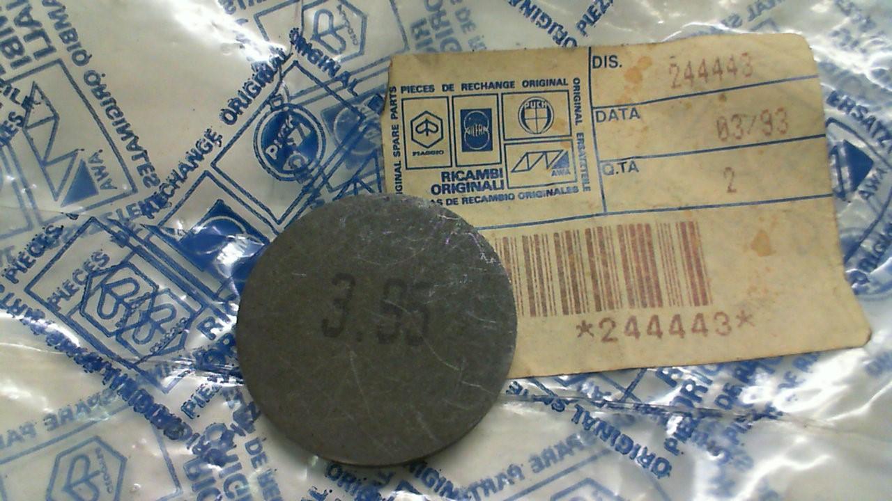 PASTIGLIA REGISTRO VALVOLA 3.95 PIAGGIO 244443