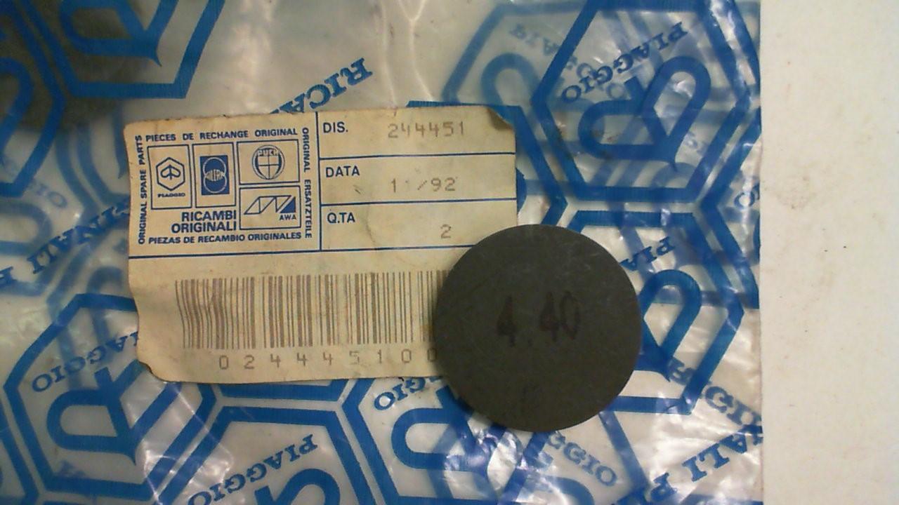 PASTIGLIA REGISTRO VALVOLA 4.40 PIAGGIO 244451