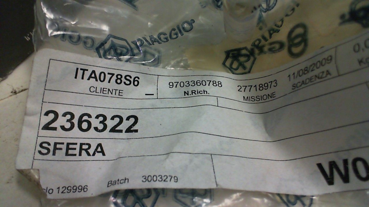 SFERA REGOLAZIONE POMPA APE CAR MAX TM POKER DIESEL PIAGGIO 236322 - immagine 3