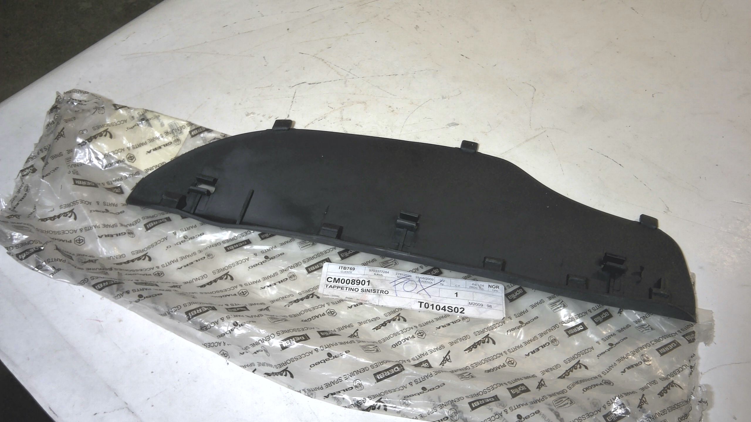 Specchietto Retrovisore Sinistro Cromato Originale Piaggio Beverly 125-300-350 - Foto 4