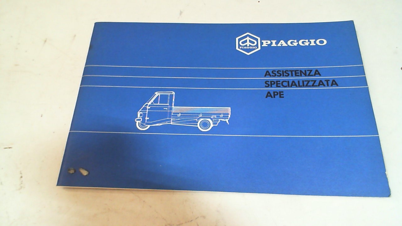 MANUALE ASSISTENZA SPECILIZZATA APE PIAGGIO