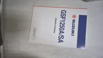 USO E MANUTENZIONE GSF1250A/SA BANDIT SUZUKI 99011-18h61-01a