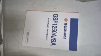 USO E MANUTENZIONE GSF1250A/SA BANDIT SUZUKI 99011-18h61-01E