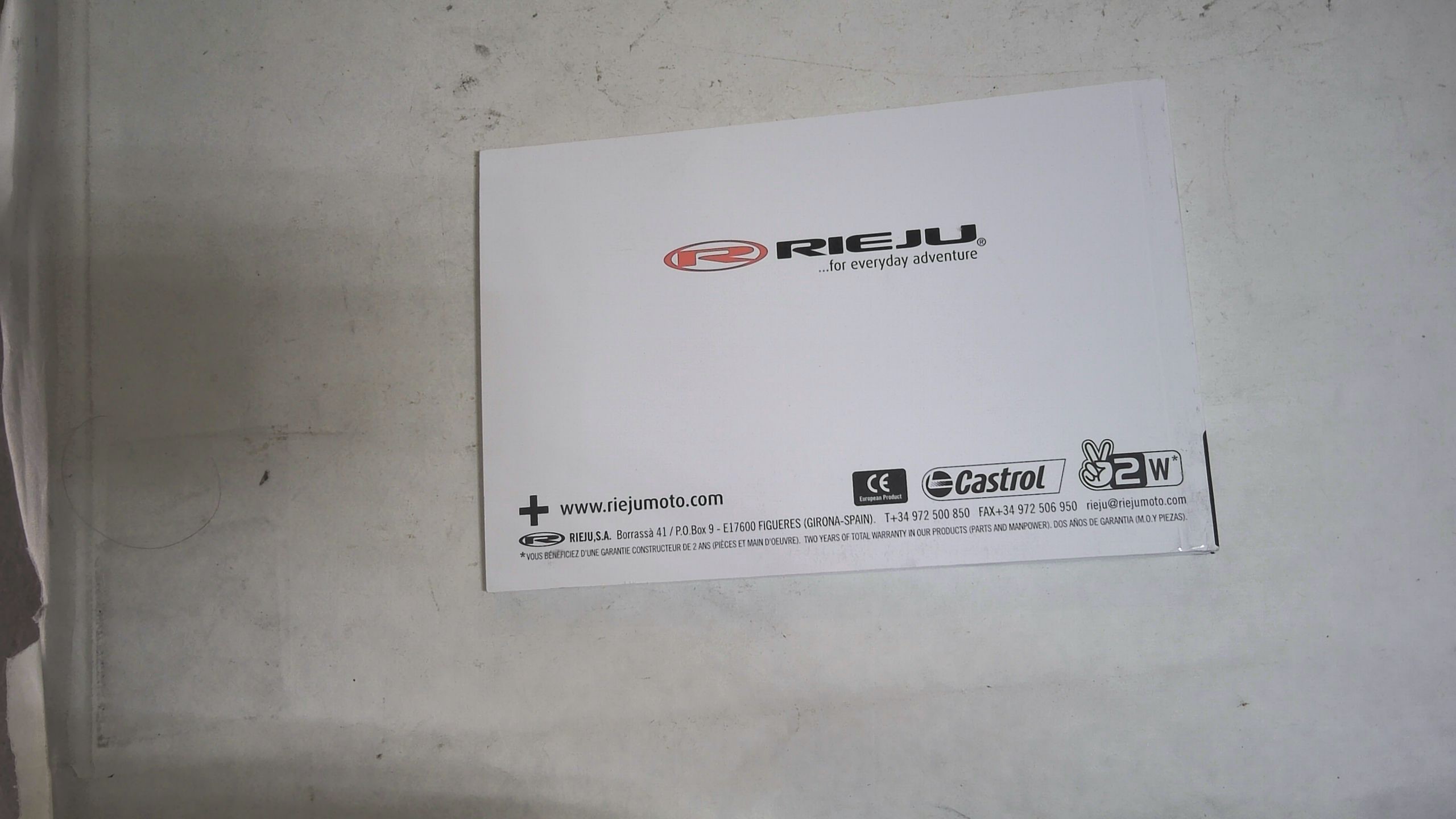 MANUALE USO E MANUTENZIONE MARATHON RIEJU - immagine 3