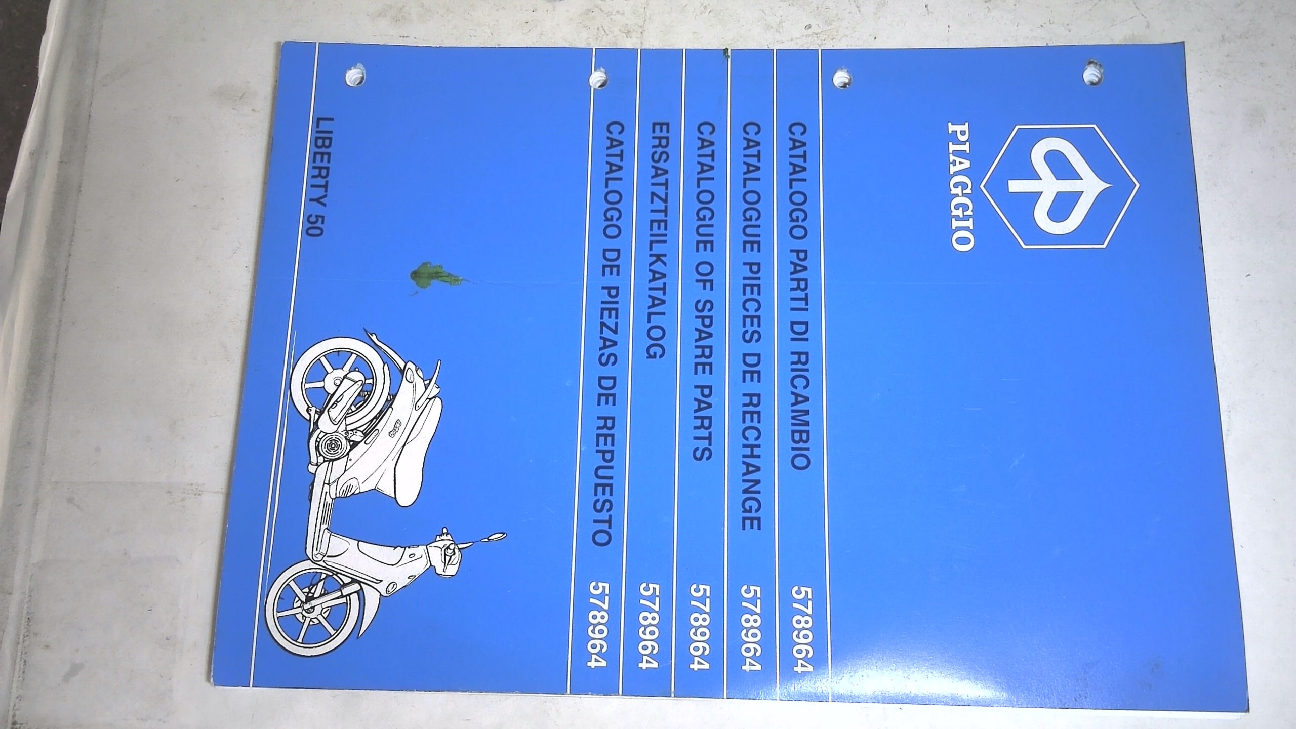CATALOGO PARTI DI RICAMBIO LIBERTY PIAGGIO 578964