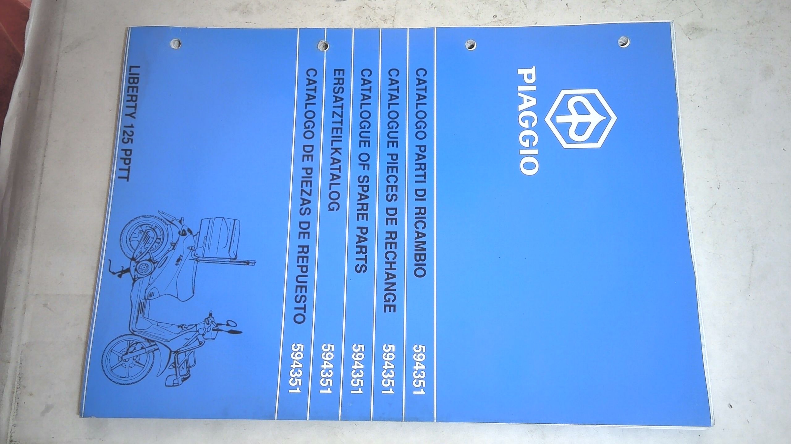 CATALOGO PARTI DI RICAMBIO LIBERTY PIAGGIO 594351