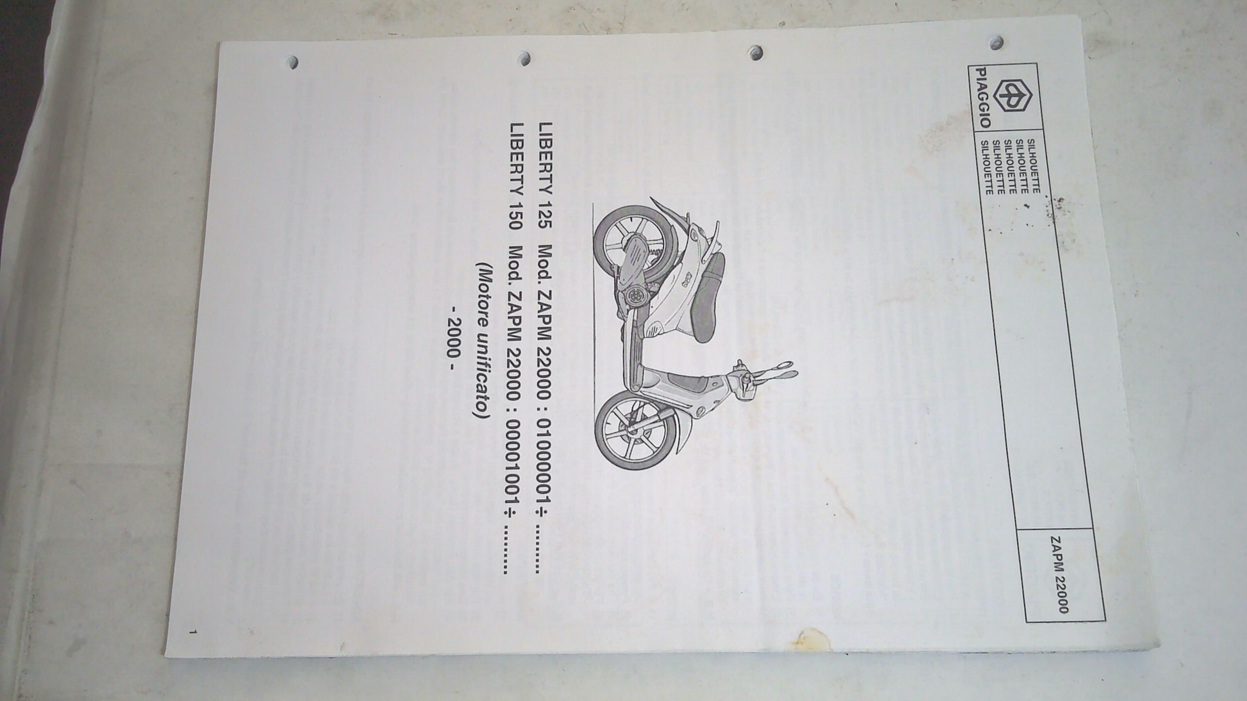 CATALOGO PARTI DI RICAMBIO LIBERTY PIAGGIO 594468 - immagine 3