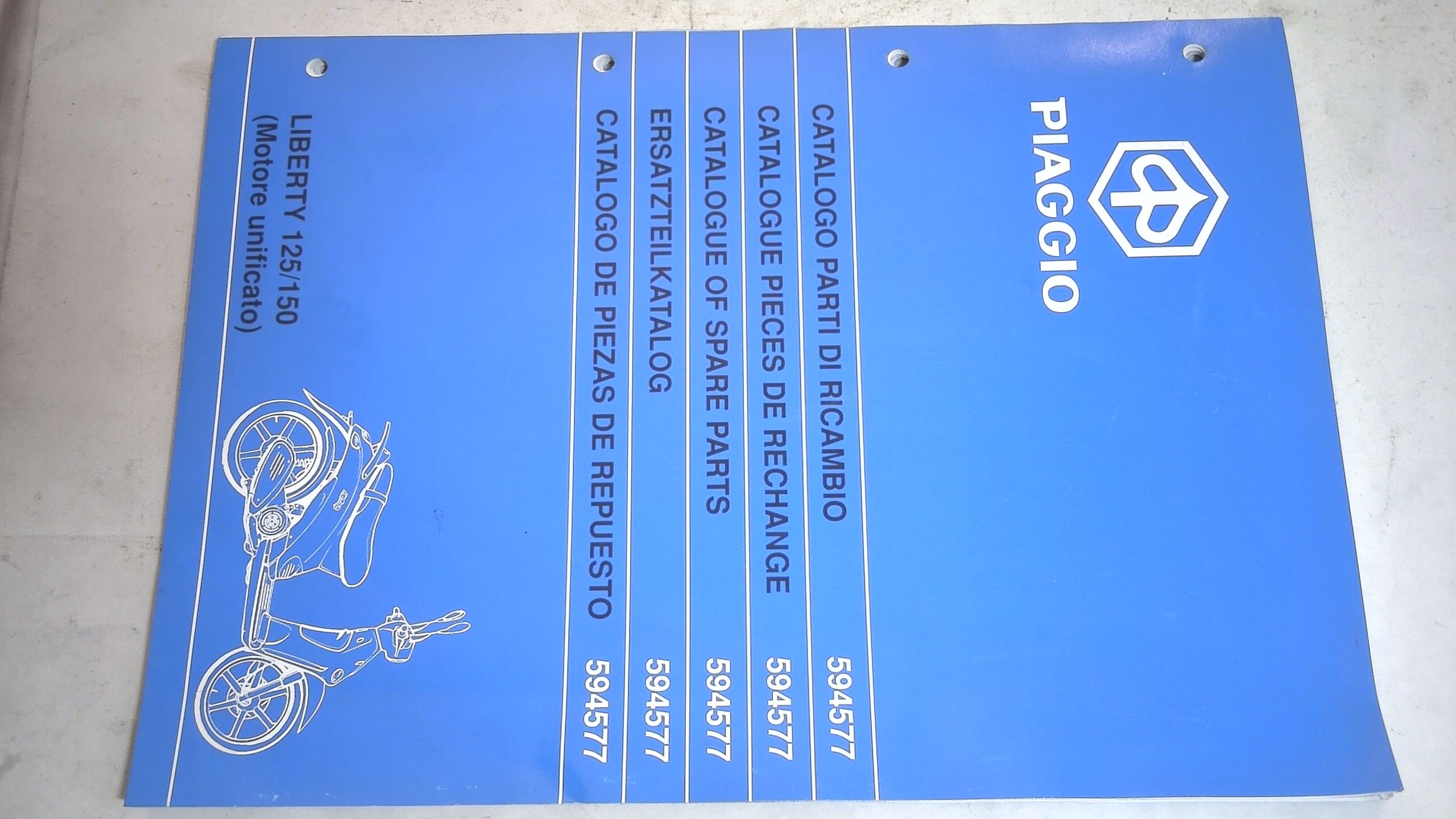 CATALOGO PARTI DI RICAMBIO LIBERTY PIAGGIO 594577