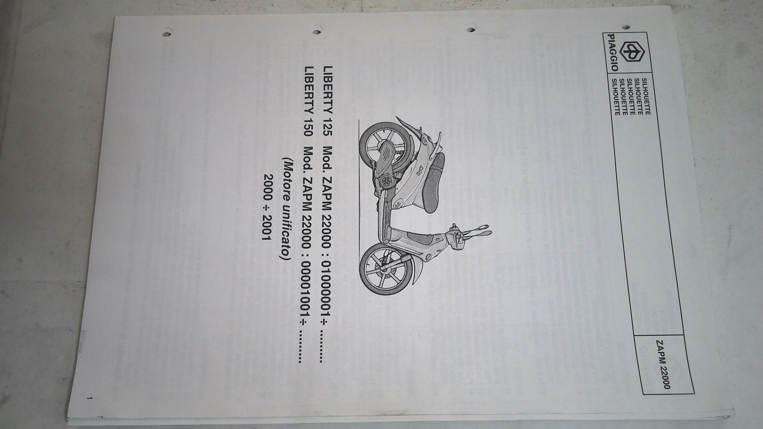 CATALOGO PARTI DI RICAMBIO LIBERTY PIAGGIO 594577 - immagine 3