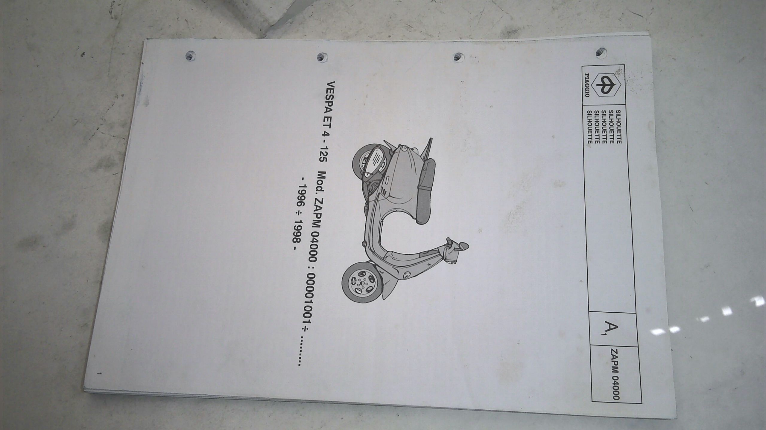 CATALOGO PARTI DI RICAMBIO VESPA PIAGGIO 578462 - immagine 3