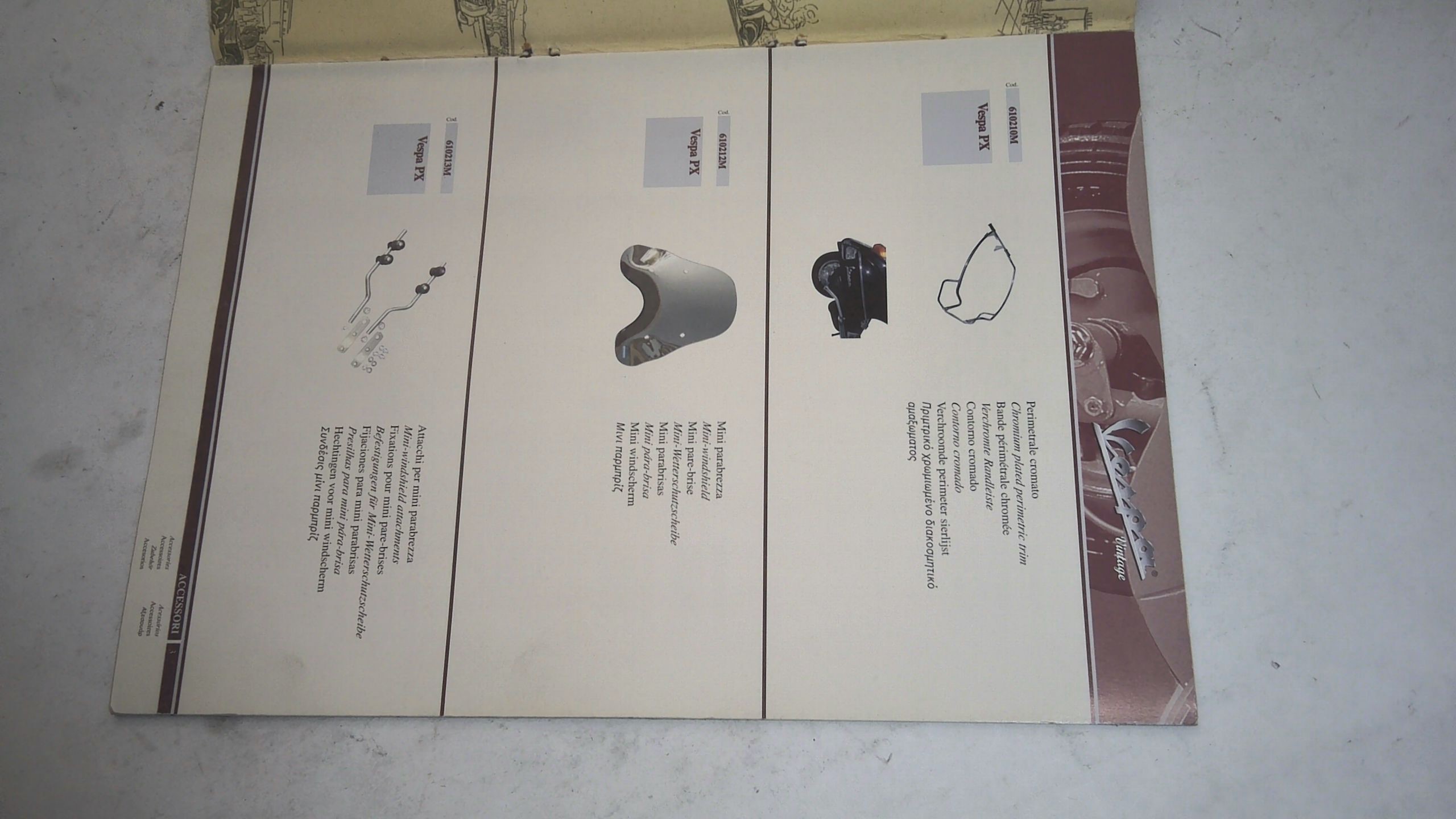 CATALOGO ACCESSORI E RARE PARTI DI RICAMBIO VESPA PIAGGIO EDIZIONE UPDATE 2003 - immagine 3