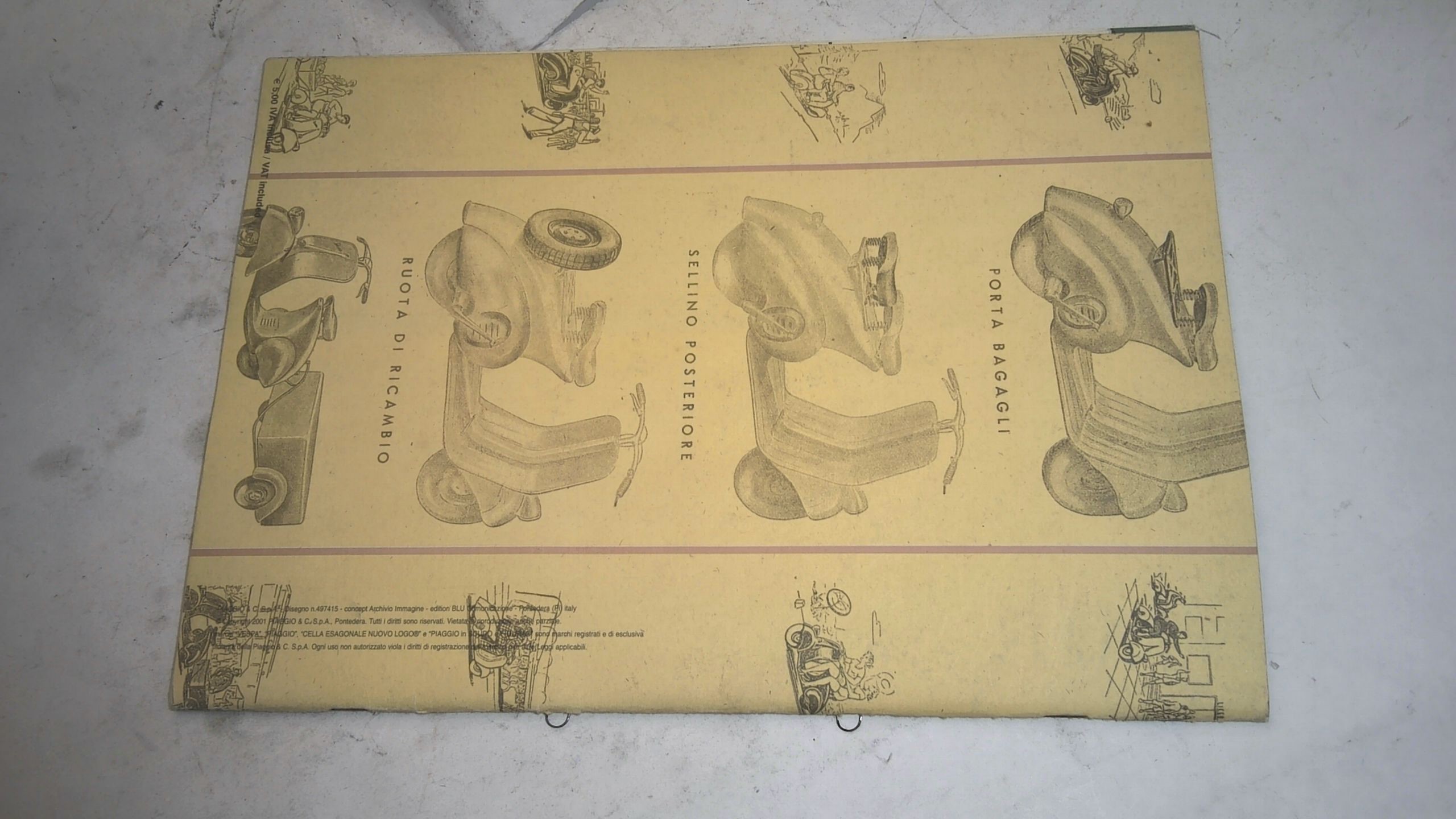 CATALOGO ACCESSORI E RARE PARTI DI RICAMBIO VESPA PIAGGIO EDIZIONE UPDATE 2003 - immagine 4