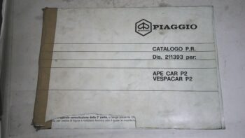 CATALOGO PARTI DI RICAMBIO APE CAR P2 PIAGGIO 211393