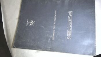 MANUALE PER STAZIONI DI SERVIZIO PORTER PIAGGIO 405675