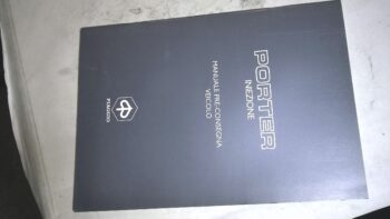 MANUALE PRE CONSEGNA PORTER PIAGGIO 406095