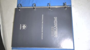 MANUALE PRE CONSEGNA PORTER DIESEL PIAGGIO