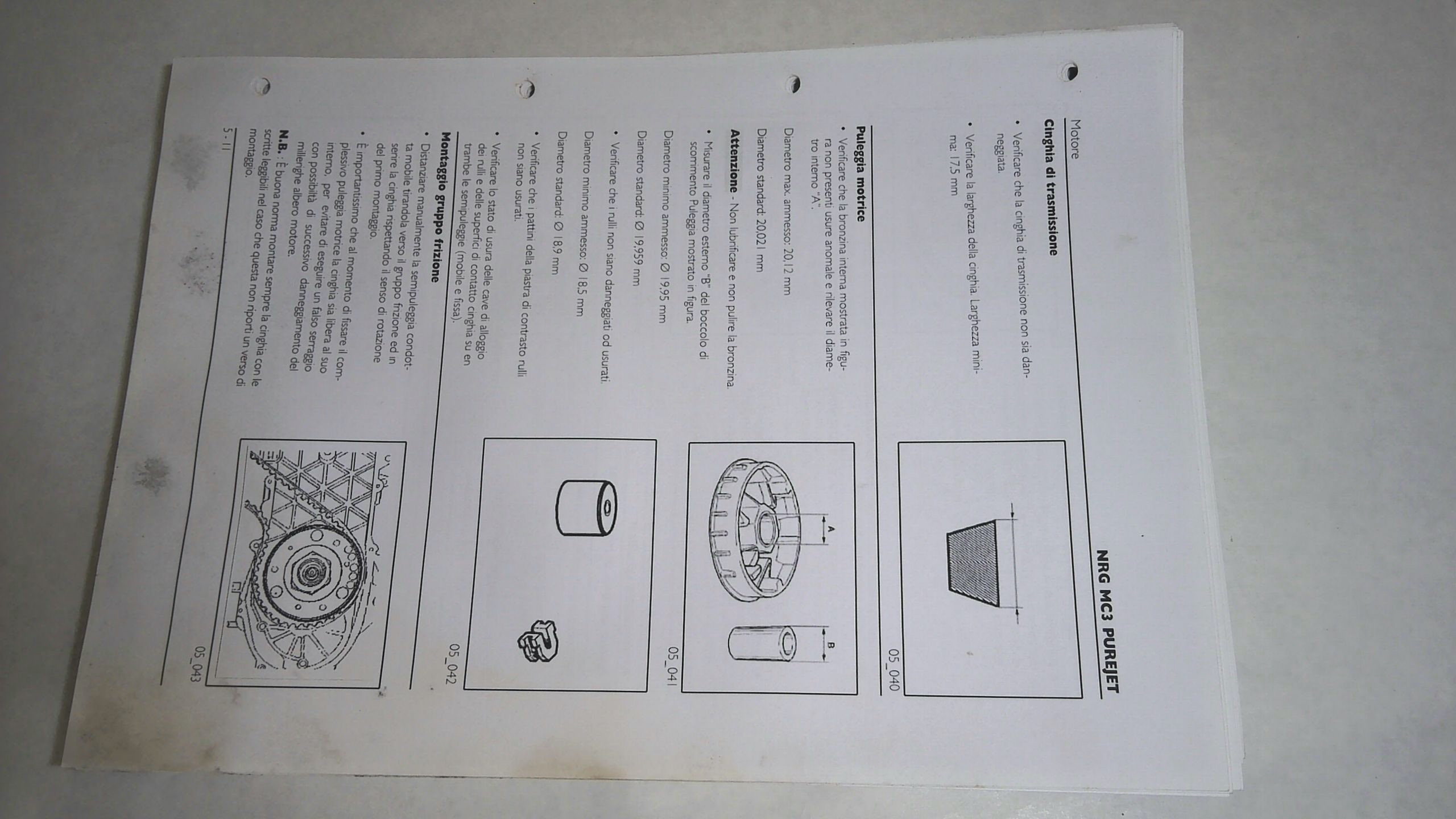 MANUALE OFFICINA NRG MC3 PIAGGIO 595029 - immagine 4