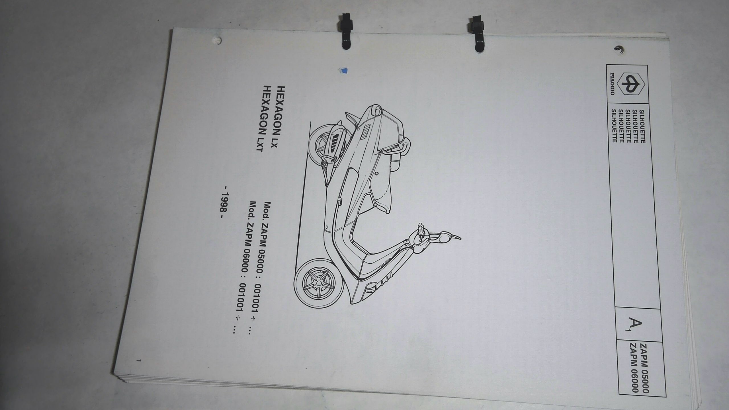 CATALOGO PARTI DI RICAMBIO HEXAGON PIAGGIO 578409 - immagine 3